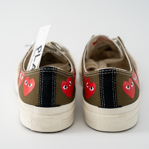 Size 8 - Converse Comme des Garçons Play Chuck 70 Low Multi Heart Green main image 9